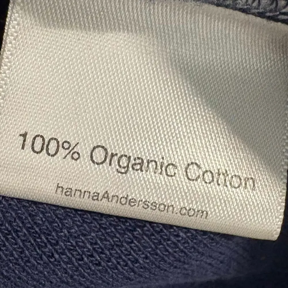 Hanna Andersson Long Sleeve Polo Shirts Kids 10 Red Navy Organic Cotton